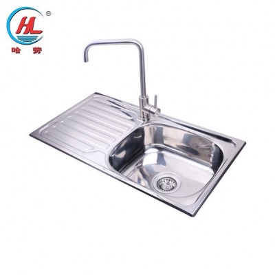 China Supplier Square Shaped Polished Stainless Steel Sink For Kitchen