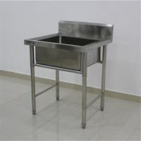 Hot Selling Free Standing Single Bowl Stainless Steel Commercial Sink