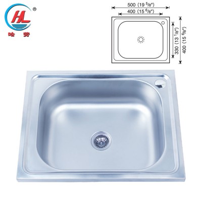 Factory low price and good quality portable sink sizes stainless kitchen basin